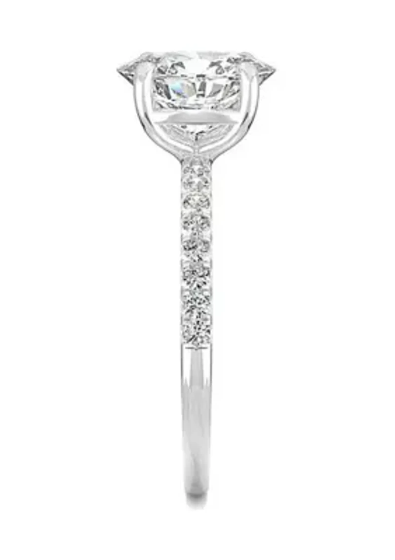Charles & Colvard 2.34 ct. t.w. Lab Created Moissanite Oval Engagement Ring