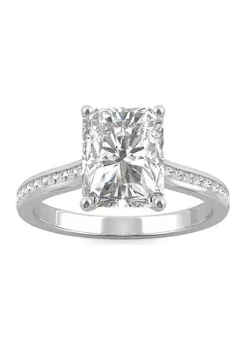 Charles & Colvard 2.88 ct. t.w. Lab Created Moissanite Radiant Engagement Ring