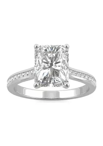 Charles & Colvard 2.88 ct. t.w. Lab Created Moissanite Radiant Engagement Ring
