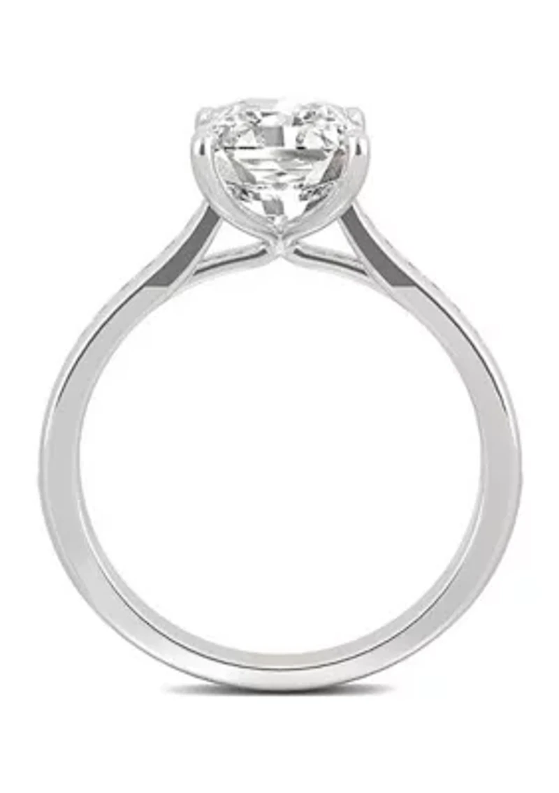 Charles & Colvard 2.88 ct. t.w. Lab Created Moissanite Radiant Engagement Ring
