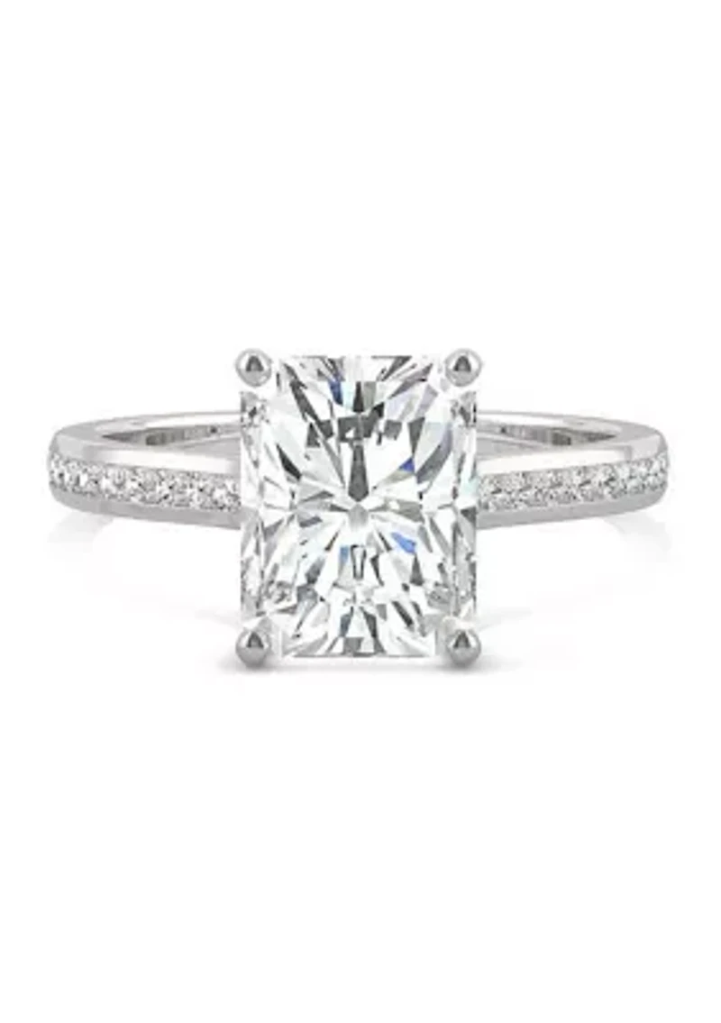 Charles & Colvard 2.88 ct. t.w. Lab Created Moissanite Radiant Engagement Ring