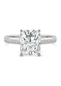 Charles & Colvard 2.88 ct. t.w. Lab Created Moissanite Radiant Engagement Ring