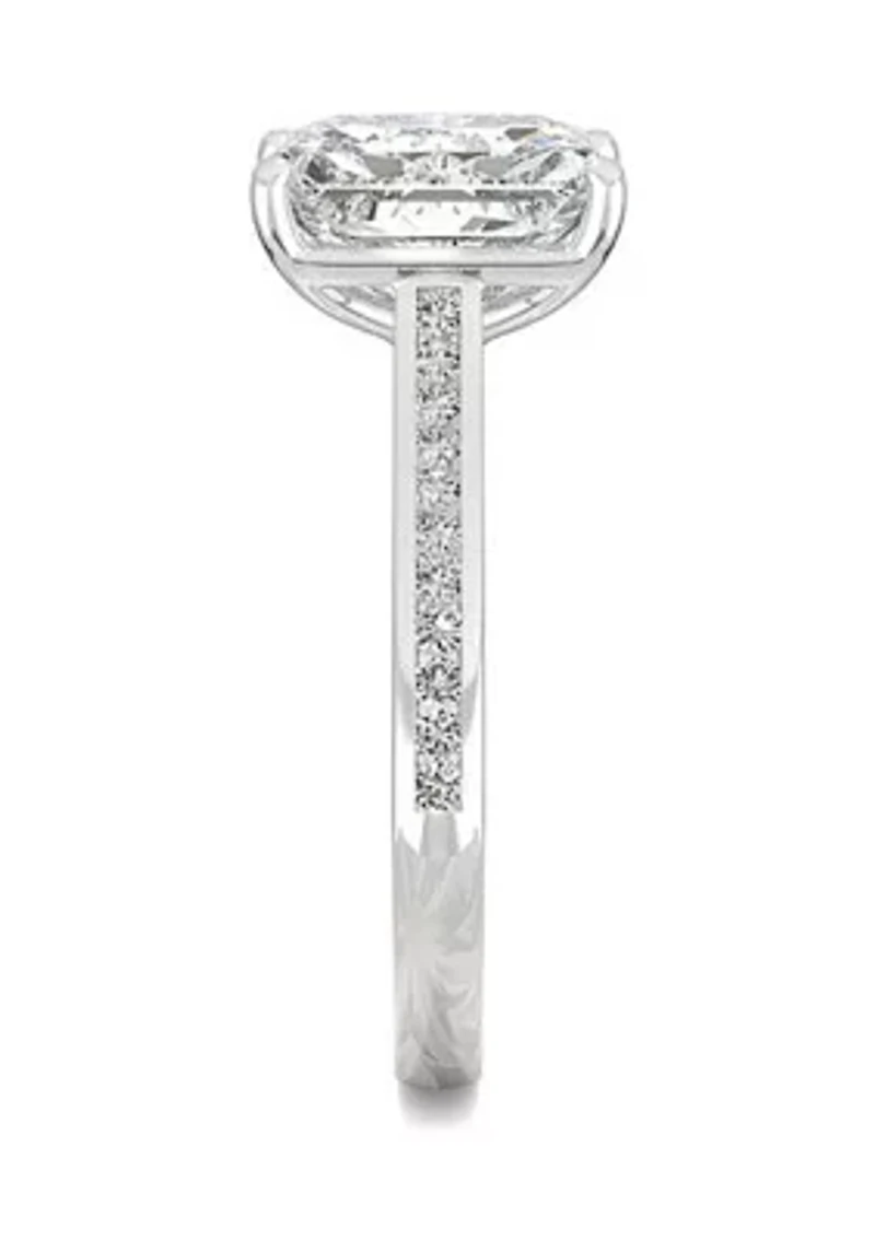 Charles & Colvard 2.88 ct. t.w. Lab Created Moissanite Radiant Engagement Ring