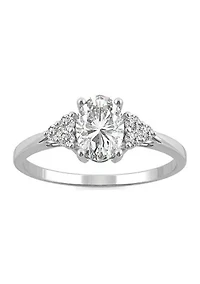 Charles & Colvard 1.02 ct. t.w. Lab Created Moissanite Oval Engagement Ring