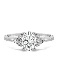 Charles & Colvard 1.02 ct. t.w. Lab Created Moissanite Oval Engagement Ring