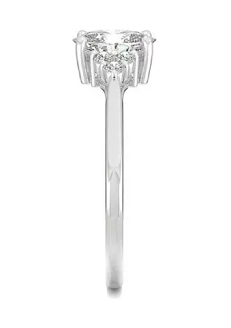 Charles & Colvard 1.02 ct. t.w. Lab Created Moissanite Oval Engagement Ring