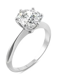 Charles & Colvard 1.9 ct. t.w. Lab Created Moissanite Round Solitaire Ring