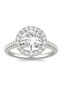 Charles & Colvard 2.35 ct. t.w. Lab Created Moissanite Round Halo Ring