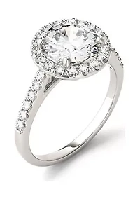Charles & Colvard 2.35 ct. t.w. Lab Created Moissanite Round Halo Ring