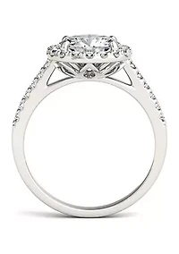 Charles & Colvard 2.35 ct. t.w. Lab Created Moissanite Round Halo Ring