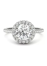 Charles & Colvard 2.35 ct. t.w. Lab Created Moissanite Round Halo Ring