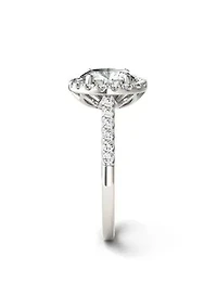 Charles & Colvard 2.35 ct. t.w. Lab Created Moissanite Round Halo Ring
