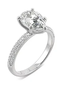 Charles & Colvard 2.31 ct. t.w. Lab Created Moissanite Pear Engagement Ring
