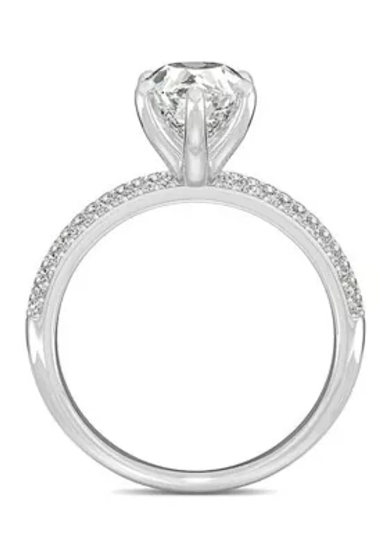 Charles & Colvard 2.31 ct. t.w. Lab Created Moissanite Pear Engagement Ring
