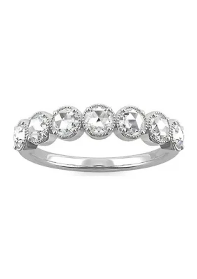 Charles & Colvard 0.42 ct. t.w. Lab Created Moissanite Rose Cut Anniversary Band