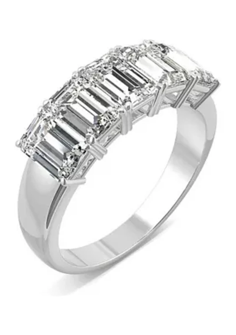 Charles & Colvard 2.9 ct. t.w. Lab Created Moissanite Emerald Five Stone Band