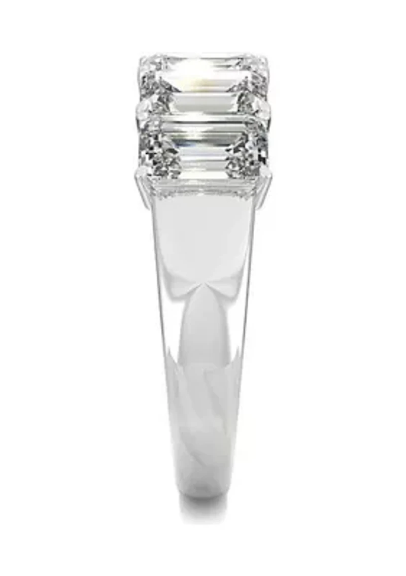 Charles & Colvard 2.9 ct. t.w. Lab Created Moissanite Emerald Five Stone Band