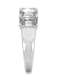 Charles & Colvard 2.9 ct. t.w. Lab Created Moissanite Emerald Five Stone Band