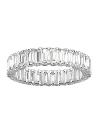 Charles & Colvard 3 ct. t.w. Lab Created Moissanite Emerald Eternity Band
