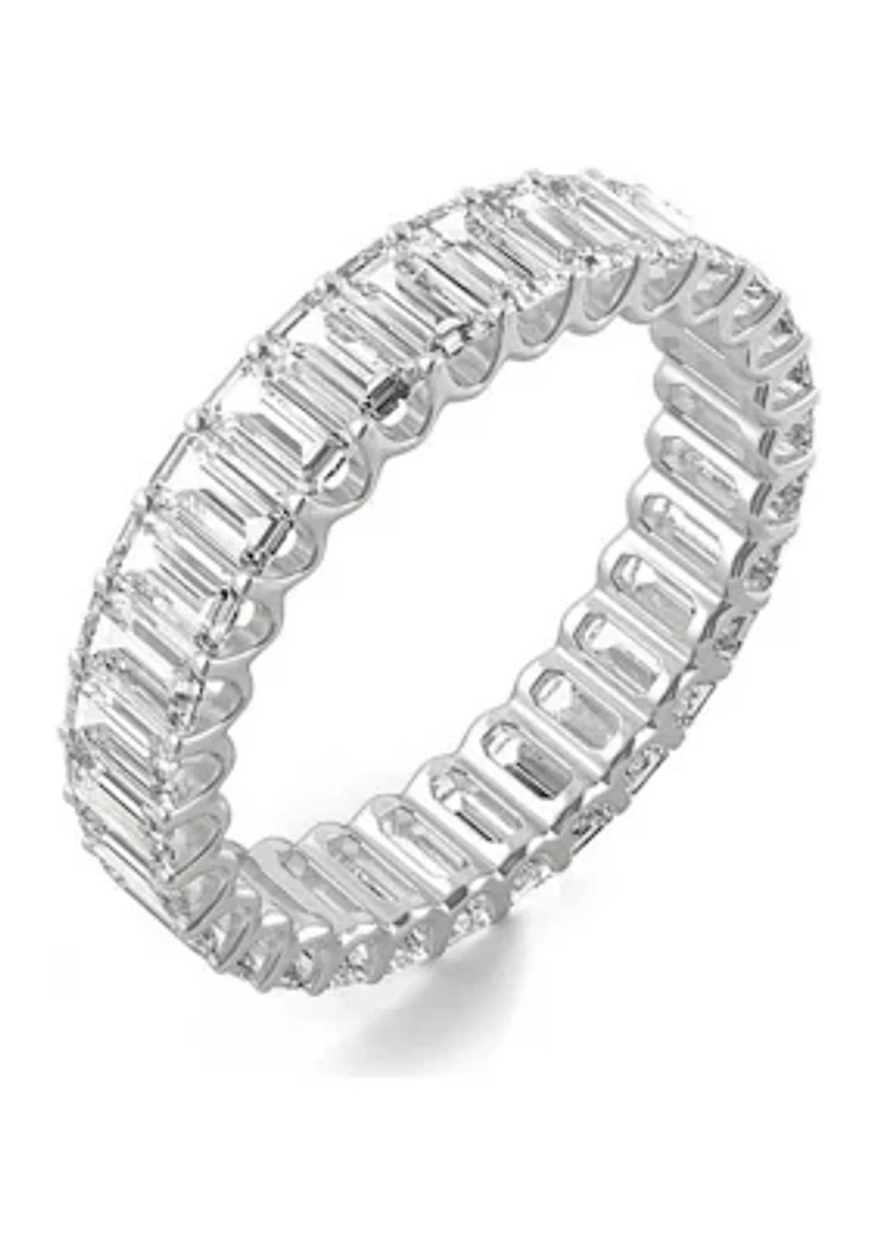 Charles & Colvard 3 ct. t.w. Lab Created Moissanite Emerald Eternity Band