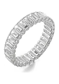 Charles & Colvard 3 ct. t.w. Lab Created Moissanite Emerald Eternity Band