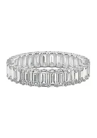Charles & Colvard 3 ct. t.w. Lab Created Moissanite Emerald Eternity Band