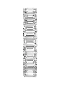 Charles & Colvard 3 ct. t.w. Lab Created Moissanite Emerald Eternity Band
