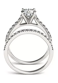 Charles & Colvard 1.61 ct. t.w. Lab Created Moissanite Bridal Set