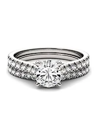 Charles & Colvard 1.61 ct. t.w. Lab Created Moissanite Bridal Set