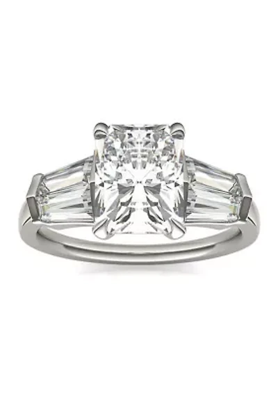 Charles & Colvard 3.86 ct. t.w. Lab Created Radiant Cut Moissanite Five Stone Engagement Ring 14k Gold