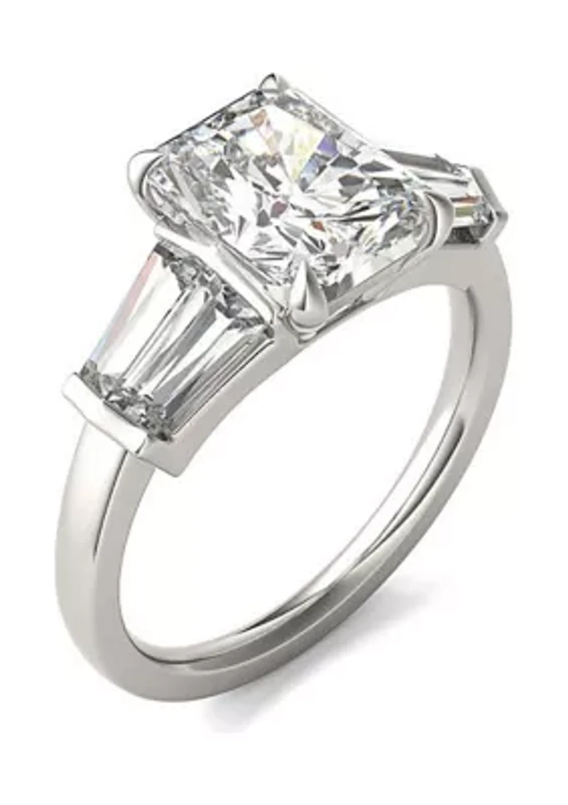 Charles & Colvard 3.86 ct. t.w. Lab Created Radiant Cut Moissanite Five Stone Engagement Ring 14k Gold