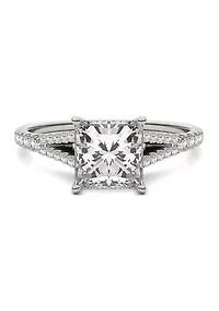 Charles & Colvard 1.71 ct. t.w. Lab Created Princess Cut Moissanite Engagement Ring 14k Gold