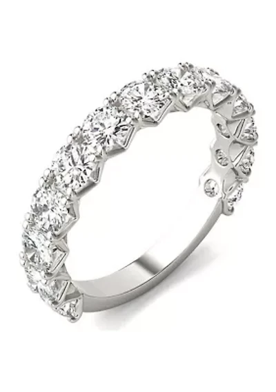 2.08 ct. t.w. Lab Created 3.5mm Moissanite Semi-Eternity Band 14k Gold