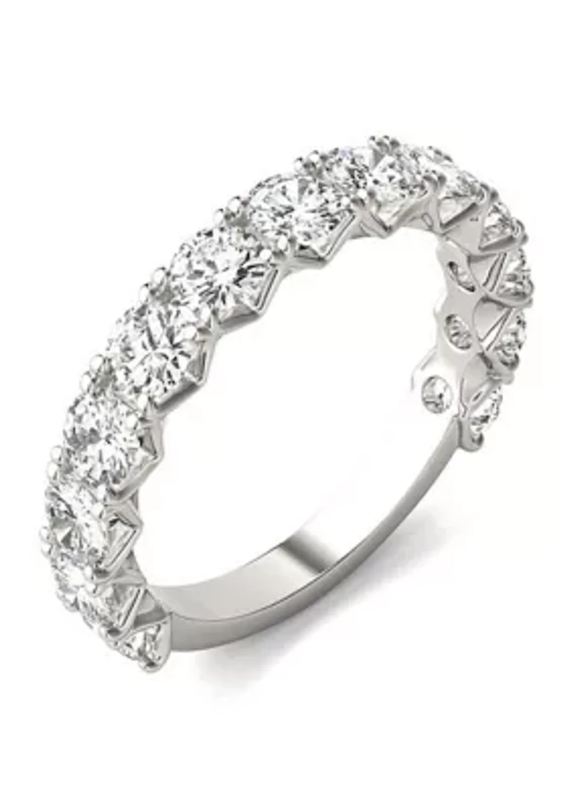 2.08 ct. t.w. Lab Created 3.5mm Moissanite Semi-Eternity Band 14k Gold