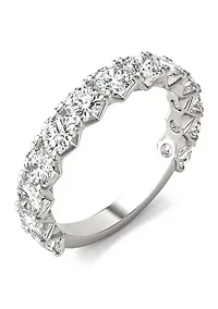 2.08 ct. t.w. Lab Created 3.5mm Moissanite Semi-Eternity Band 14k Gold