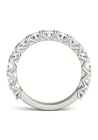 2.08 ct. t.w. Lab Created 3.5mm Moissanite Semi-Eternity Band 14k Gold