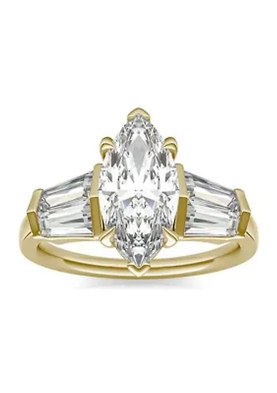 3.36 ct. t.w. Lab Created Marquise Moissanite Five Stone Engagement Ring 14k Gold