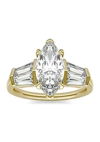 3.36 ct. t.w. Lab Created Marquise Moissanite Five Stone Engagement Ring 14k Gold