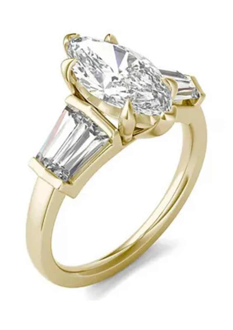 3.36 ct. t.w. Lab Created Marquise Moissanite Five Stone Engagement Ring 14k Gold