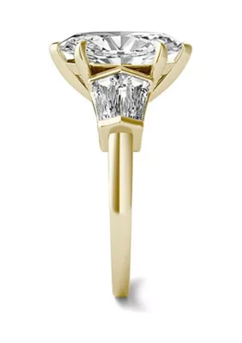 3.36 ct. t.w. Lab Created Marquise Moissanite Five Stone Engagement Ring 14k Gold