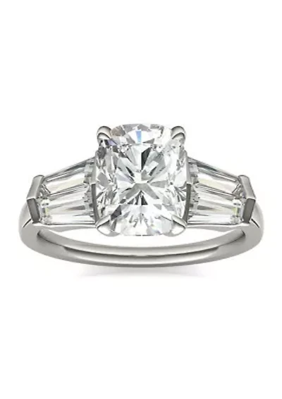 Charles & Colvard 3.46 ct. t.w. Lab Created Elongated Cushion Moissanite Five Stone Engagement Ring 14k Gold