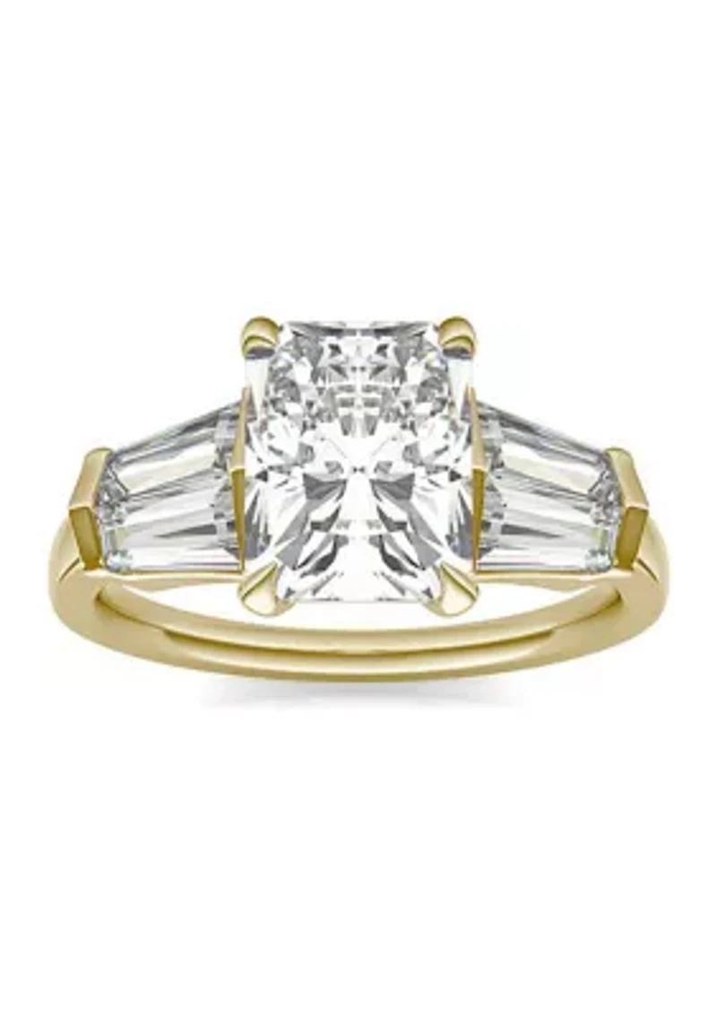 Charles & Colvard 3.86 ct. t.w. Lab Created Radiant Cut Five Stone Engagement Ring 14k Gold