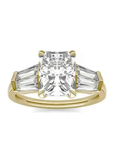 Charles & Colvard 3.86 ct. t.w. Lab Created Radiant Cut Five Stone Engagement Ring 14k Gold