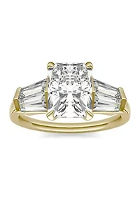 Charles & Colvard 3.86 ct. t.w. Lab Created Radiant Cut Five Stone Engagement Ring 14k Gold