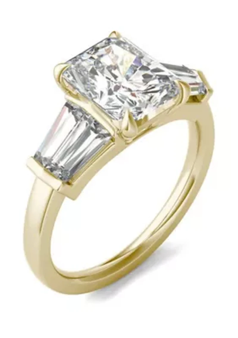 Charles & Colvard 3.86 ct. t.w. Lab Created Radiant Cut Five Stone Engagement Ring 14k Gold