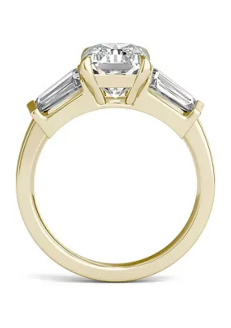 Charles & Colvard 3.86 ct. t.w. Lab Created Radiant Cut Five Stone Engagement Ring 14k Gold
