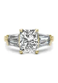 Charles & Colvard 3.86 ct. t.w. Lab Created Radiant Cut Five Stone Engagement Ring 14k Gold