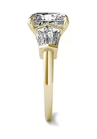 Charles & Colvard 3.86 ct. t.w. Lab Created Radiant Cut Five Stone Engagement Ring 14k Gold