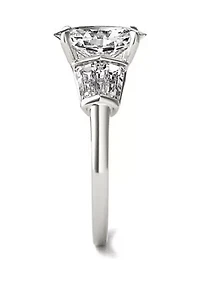 Charles & Colvard 3.46 ct. t.w. Lab Created Elongated Oval Moissanite Five Stone Engagement Ring 14k Gold