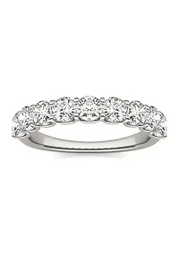 1.44 ct. t.w. Lab Created 3.5mm Moissanite Anniversary Band 14k Gold